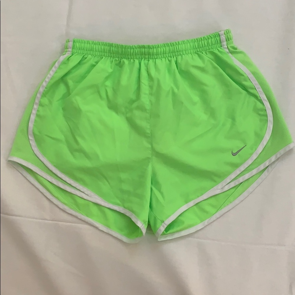 Neon Nike dri-fit shorts